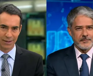 Substituto de William Bonner quer levar esposa da Record para a Globo