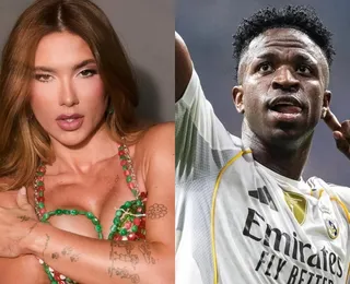 Vini Jr. causa alvoroço na Web ao reagir a foto de Virginia de biquíni