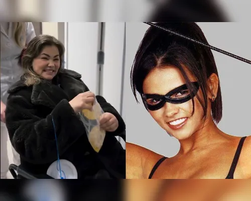 Ex-Tiazinha deixa hospital com próteses de silicone nas mãos - Imagem