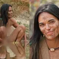 Mulher usa método inusitado para pescar em reality e viraliza imagem