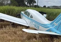 Avião com prefeito faz pouso de emergência após pane