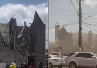 Desabamento assusta fiéis em igreja histórica; não houve feridos