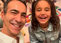 Filha de César Tralli sofre acidente e é hospitalizada
