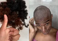 Influenciador baiano raspa a cabeça após descobrir doença