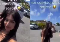 Influenciadoras são retiradas de restaurantes em Salvador por causa de roupas imagem
