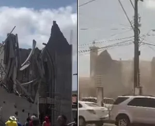 Desabamento assusta fiéis em igreja histórica; não houve feridos