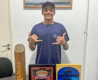 Jovem surfista baiano vence etapa do circuito nacional
