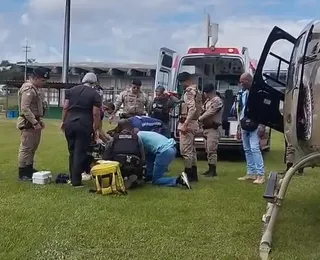 Vídeo: PM é baleado por traficante e socorrido às pressas em helicóptero