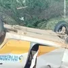 Carro da prefeitura capota na BR e deixa quatro pessoas feridas - Imagem