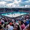 Estrutura desaba em torneio de beach tennis e deixa seis feridos - Imagem