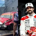Caio Castro perde controle de carro e sofre acidente grave em corrida imagem