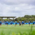 Titular do Bahia treina e vislumbra retorno diante do Grêmio imagem