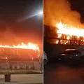 Vagão em chamas: trem em movimento é alvo de incêndio criminoso imagem