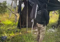 Acampamento usado por traficantes é destruído no interior da Bahia