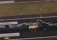 Aeroporto do Rio de Janeiro é fechado após vazamento de óleo na pista imagem
