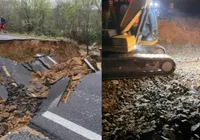 BR-116 é reaberta na Bahia após cratera gigante fechar rodovia imagem