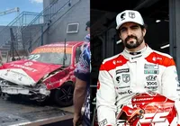 Caio Castro perde controle de carro e sofre acidente grave em corrida