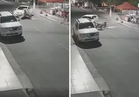 Carro desgovernado atinge duas pessoas em cidade baiana