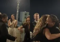 'Ê, Faraó'! Margareth Menezes e Daniela Mercury dão show para Macron