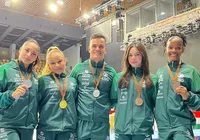 Ginastas brasileiros encerram competição na Hungria com cinco pódios imagem