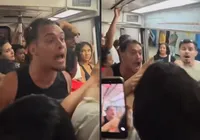 Homens criam confusão após serem expulsos de vagão exclusivo para mulher imagem