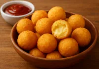 Lanche fácil para o fim de tarde: bolinha de queijo com 3 ingredientes