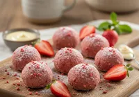 Prática e deliciosa: aprenda fazer brigadeiro de morango sem fogão