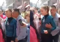 Presidente mexicana é assediada sexualmente na rua; veja vídeo imagem