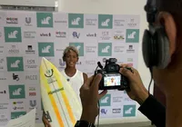 Promessa do surfe baiano realiza sonho ao conhecer Ítalo Ferreira imagem