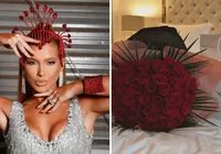 Virginia é recebida com rosas em Madrid após término com Vini Jr. imagem