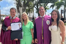 Empresário Glicério Lemos é recebido na Irmandade do Senhor do Bonfim - Imagem