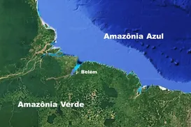 Encontro da Amazônia Verde com a Amazônia Azul - Imagem