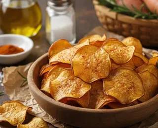 15 minutos na air fryer: a batata-doce crocante que vai viciar você