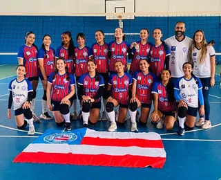 Bahia é campeão invicto da 2ª etapa do Baiano de vôlei feminino sub-14