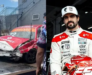 Caio Castro perde controle de carro e sofre acidente grave em corrida