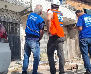 Codesal e Sedur vistoriam partes ameaçadas após desabamento com 3 mortes