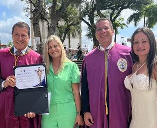 Empresário Glicério Lemos é recebido na Irmandade do Senhor do Bonfim