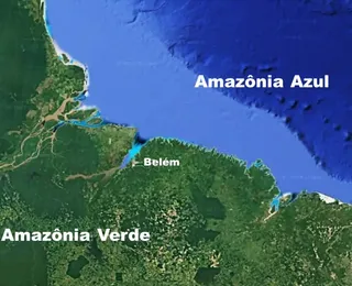 Encontro da Amazônia Verde com a Amazônia Azul