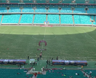 Final Ba-Vi Feminino: gramado da Fonte Nova causa estranhamento; veja