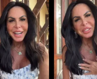 Gretchen aparece com rosto harmonizado e movimenta comentários