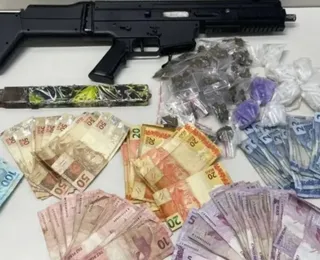 Homem morre em confronto com a PM e submetralhadora 9 mm é apreendida