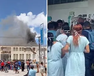 Incêndio atinge hospital e bebês são retirados às pressas da unidade