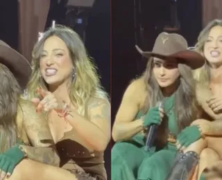 Lauana Prado viraliza após “crise de ciúmes” com a noiva em show