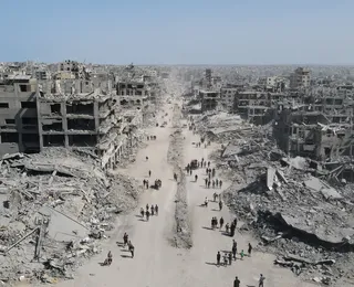 Mais de meio milhão de palestinos voltam para a Cidade de Gaza