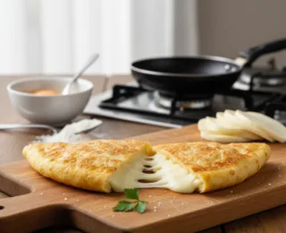 Pastel de frigideira em 3 minutos é opção para dias preguiçosos