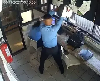 Porteiro que agrediu colega de trabalho com capacete foi demitido