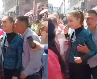 Presidente mexicana é assediada sexualmente na rua; veja vídeo