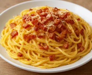 Tradicional prato italiano com apenas 4 ingredientes, pronto em 15 minutos