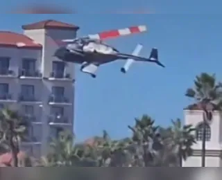 Vídeo: helicóptero cai em Los Angeles e deixa cinco pessoas feridas