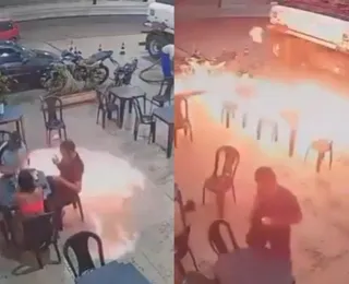 Vídeo: homem acende cigarro e quase provoca incêndio em posto